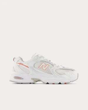530 White / Silver Metallic / Team Orange Low Top Sneakers