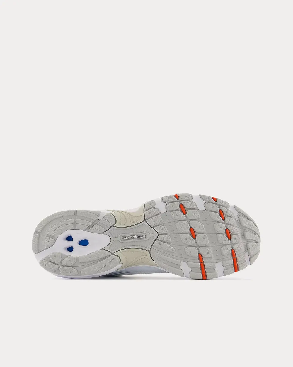 530 White / Silver Metallic / Team Orange Low Top Sneakers
