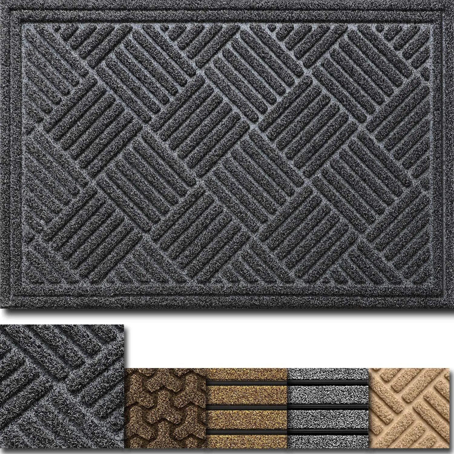 Amagabeli Large Outdoor Door Mats 36" x 24" for Front Door Entrance Outside BG038