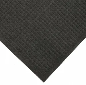 Condor Indoor Entrance Mat, 6 ft L, 4 ft W, 3/8 in Thick, Rectangle, Black - 8WC83