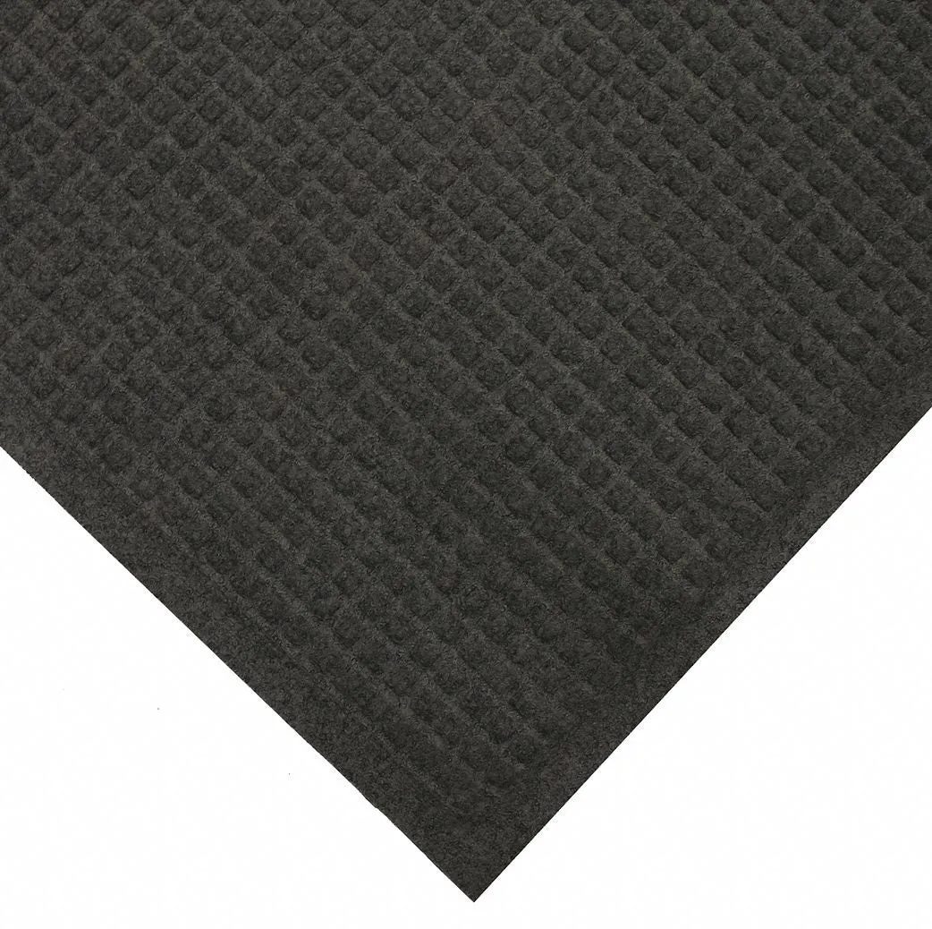 Condor Indoor Entrance Mat, 6 ft L, 4 ft W, 3/8 in Thick, Rectangle, Black - 8WC83
