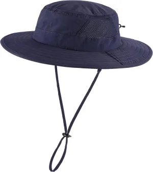 Connectyle Outdoor UPF50  Men's Sun Hat Foldable Wide Brim Bucket Hat for Fishing Hiking Gardening Breathable Safari Hat