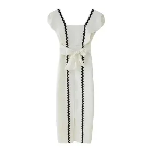 Elegant Bow Belt Party Dress