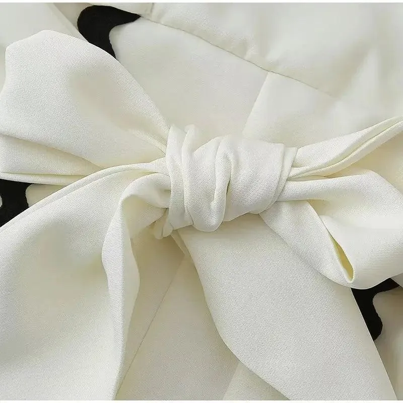 Elegant Bow Belt Party Dress
