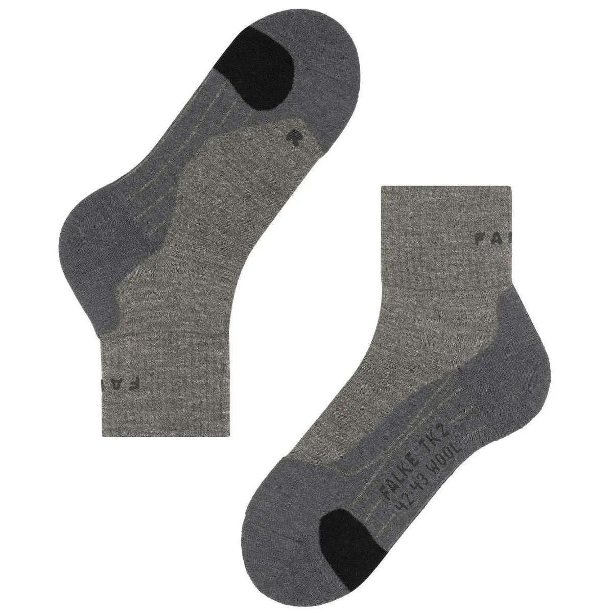Falke TK2 Explore Wool Short Socks - Kitt Mouline Brown