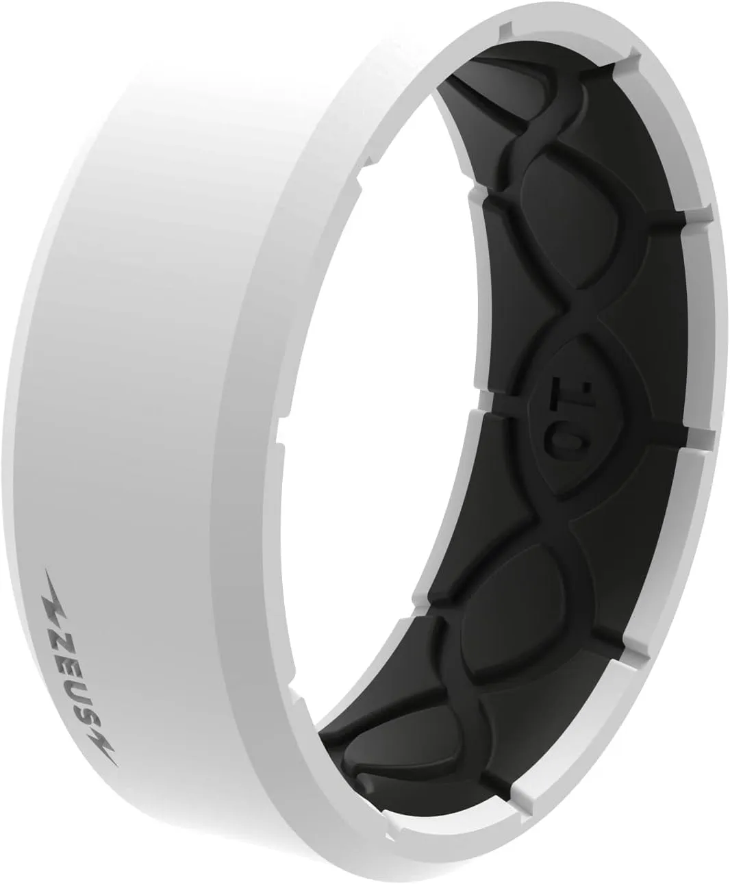 Groove Life Zeus Silicone Ring - Breathable Rubber Wedding Rings for Men, Unique Design, Comfort Fit Ring