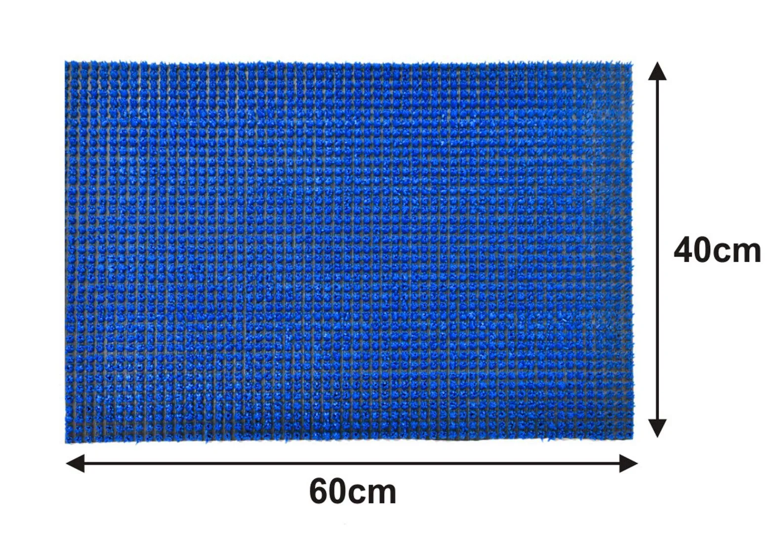 Heart Home Outdoor PVC Thick Clean Footwear Door Mat for Front Door Entrance Door Mat Heavy Duty Doormat Shoes Scraper Indoor Mat (Blue)- HEART1098
