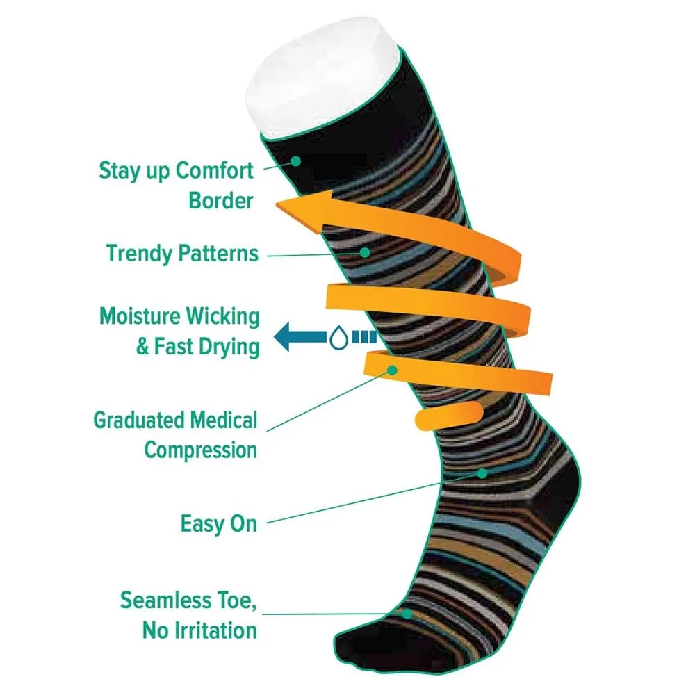 Juzo Power Vibe Knee High Socks 20-30 mmHg