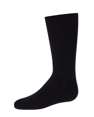 Kids Ribbed Moisture-Wicking Crew Socks
