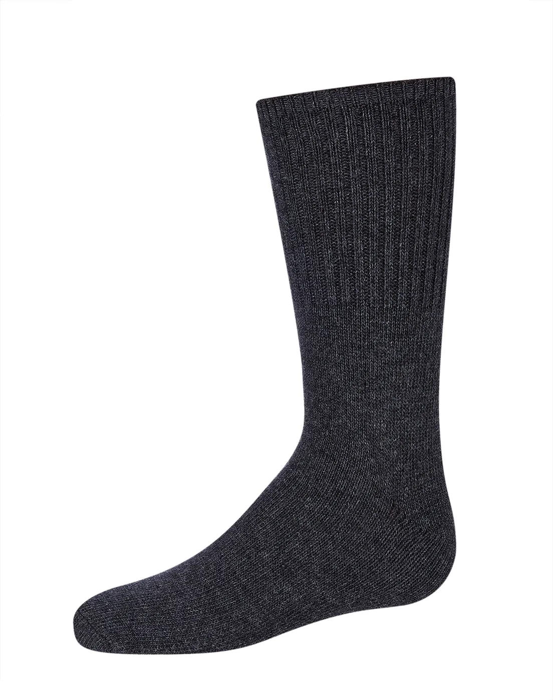 Kids Ribbed Moisture-Wicking Crew Socks