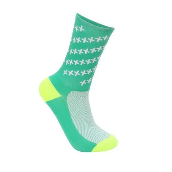 Mid Calf Socks For Men And Women Moisture Wicking Stretchable Nylon