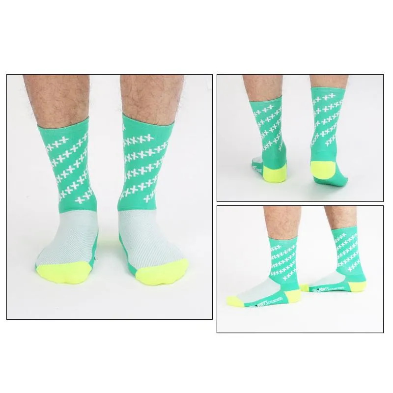 Mid Calf Socks For Men And Women Moisture Wicking Stretchable Nylon