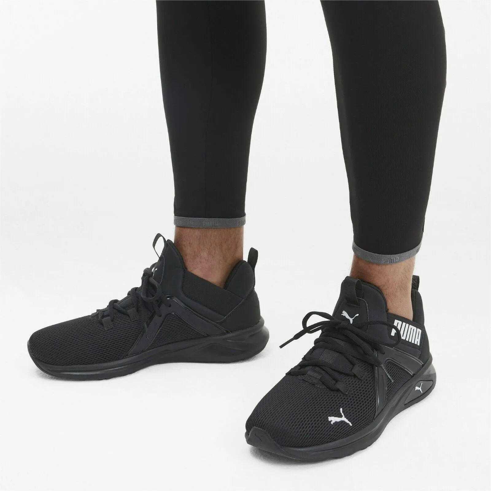 PUMA Mens Enzo black Beta wowen Sneakers Fitness RUNNING WALKING