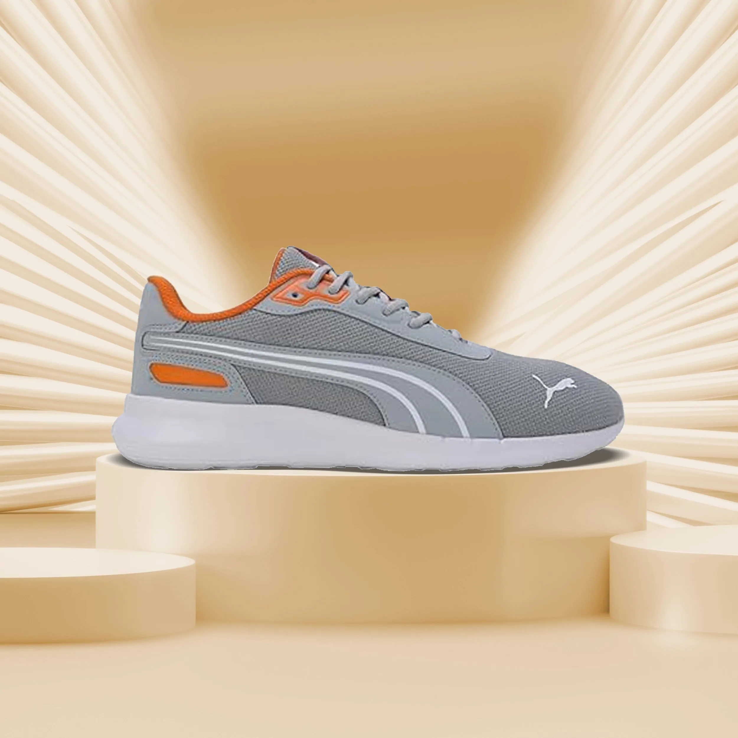 Puma Neofuse Men's Sneaker (Cool Mid Gray-White-Pumpkin Pie) 39810303