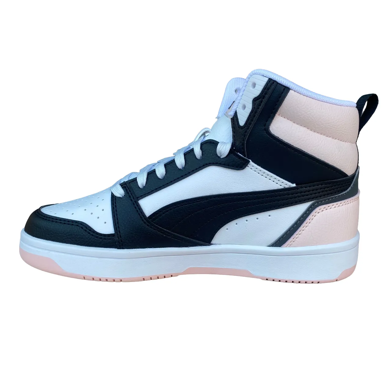 Puma Scarpa sneakers da donna Rebound v6 392326-14 bianco-nero-rosa chiaro