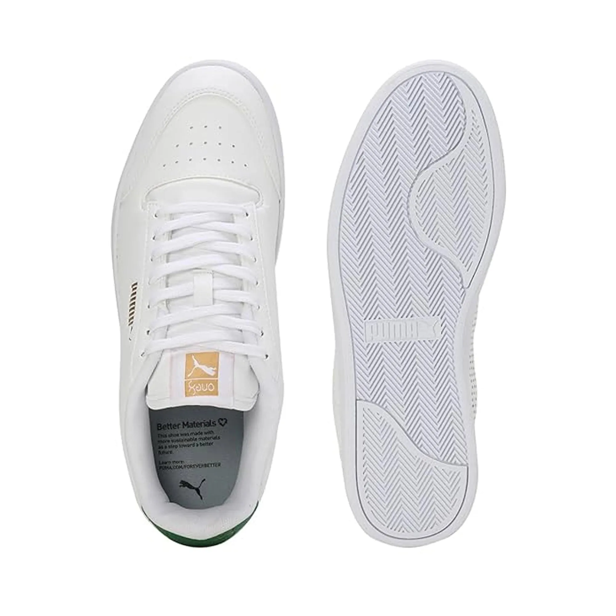 Puma Shuffle One8 V4 Better Men's Sneaker (White-Team Gold) 40163401