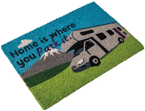 Quest Home is Where you Park it - Motorhome Coir Door Mat