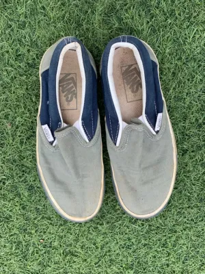 Vans blue and grey boy sneakers size 10 UK