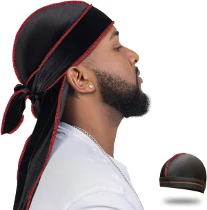 Velvet Durag for Men Wave Cap Velvet Dorag for Men Women 360 Wave