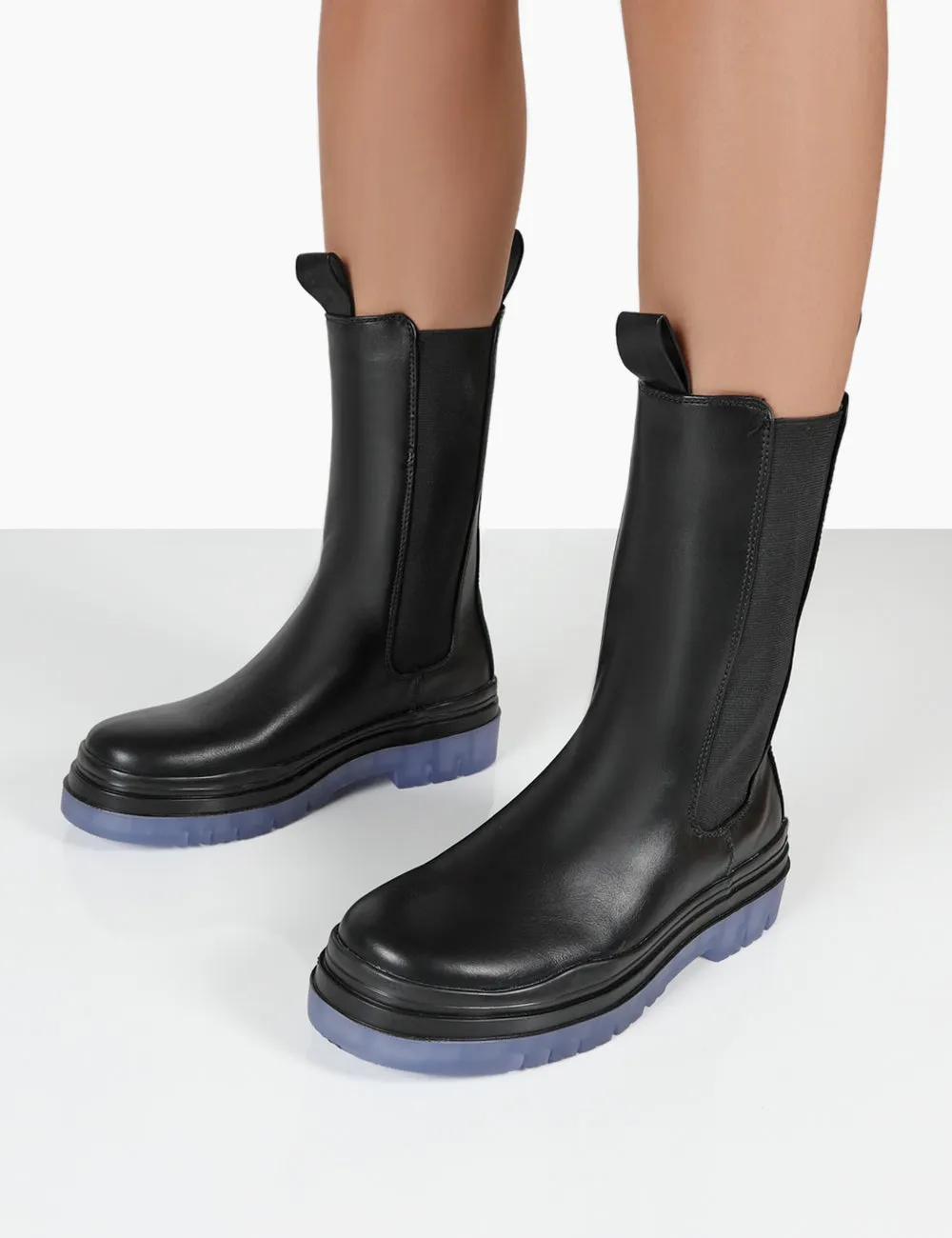 Winter Black Ankle Chealsea Boots