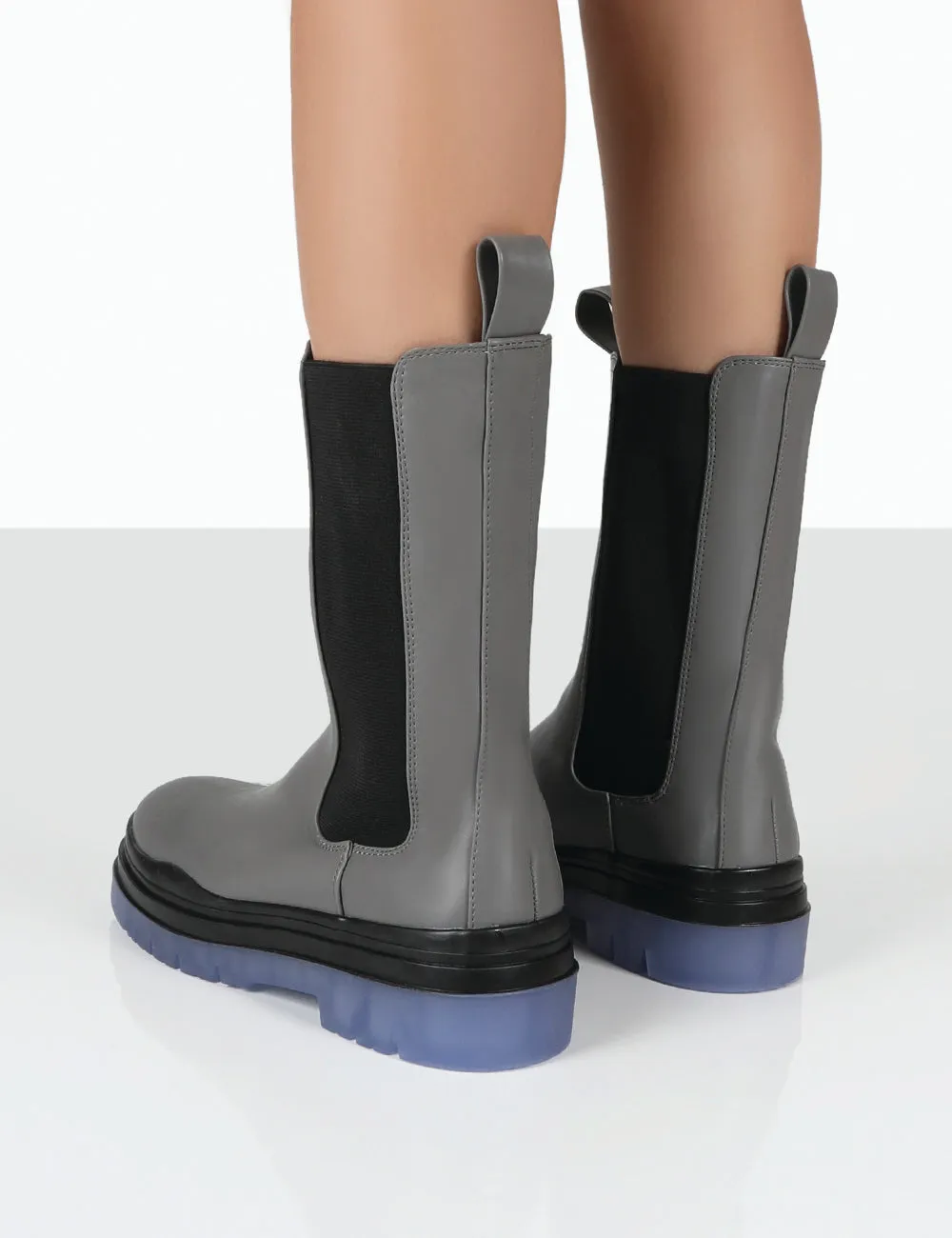 Winter Grey Ankle Chelsea Boots