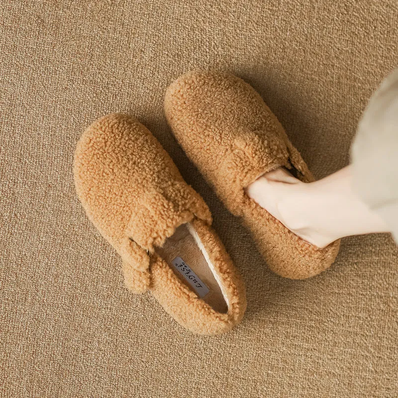 Women Minimalist Casual Flat Soft Fur Shoes