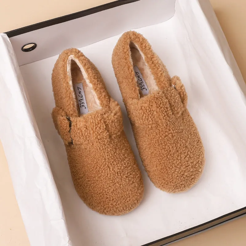 Women Minimalist Casual Flat Soft Fur Shoes