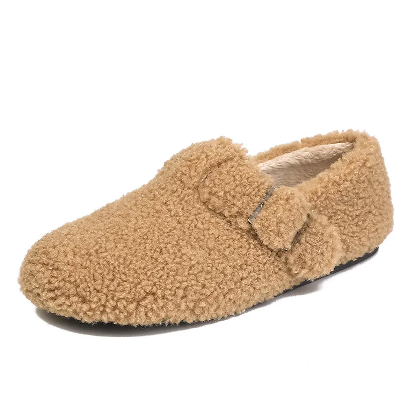 Women Minimalist Casual Flat Soft Fur Shoes
