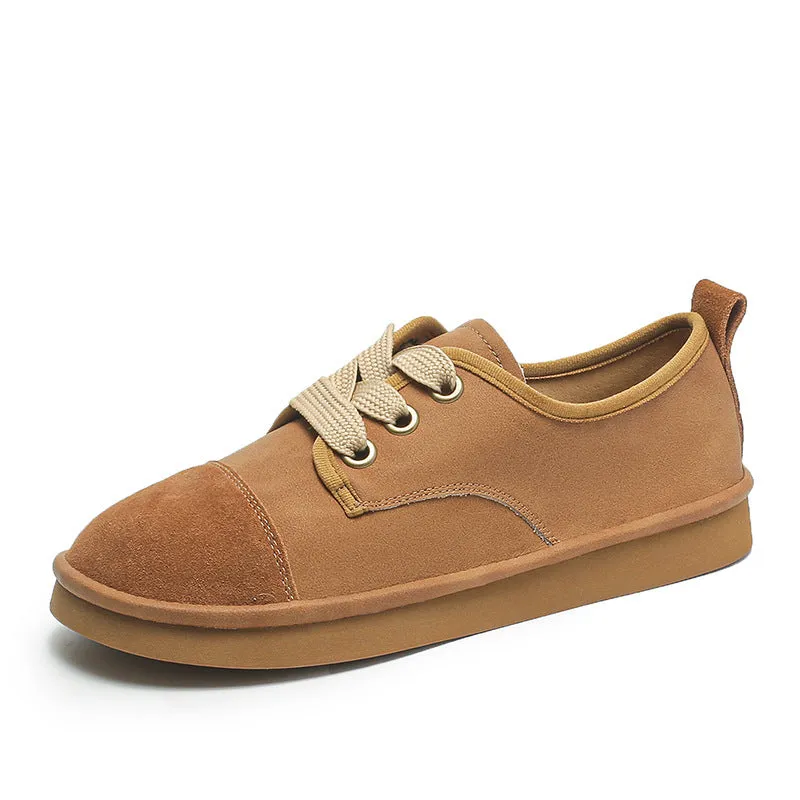 Women Minimalist Leather Soft Flat Casual Shoes