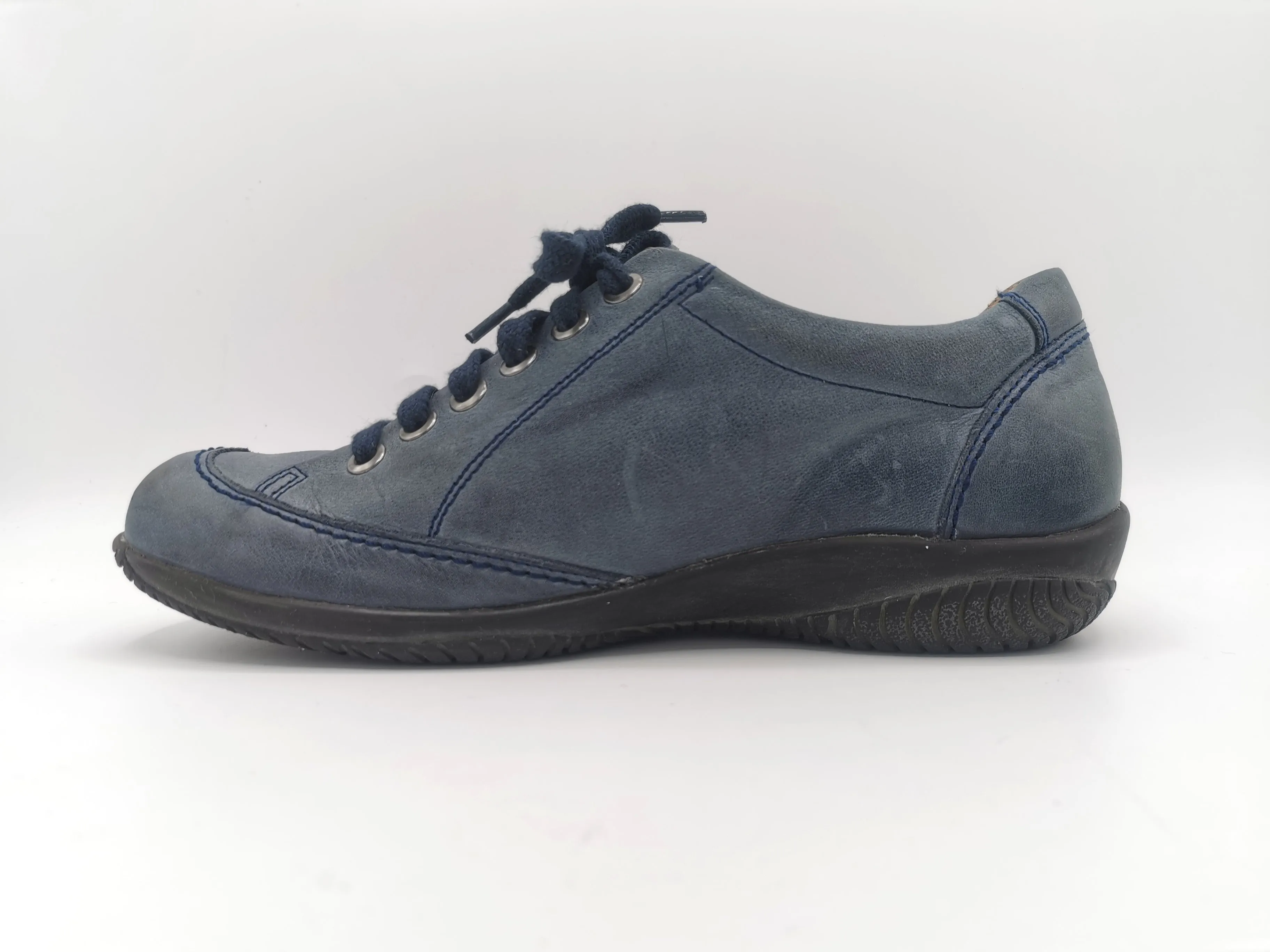 WOMENS SIZE 7.5 US (38) - D. YOU PORTOFINO, Soft Leather Orthotic Friendly Casual Lace Shoes VGUC B60