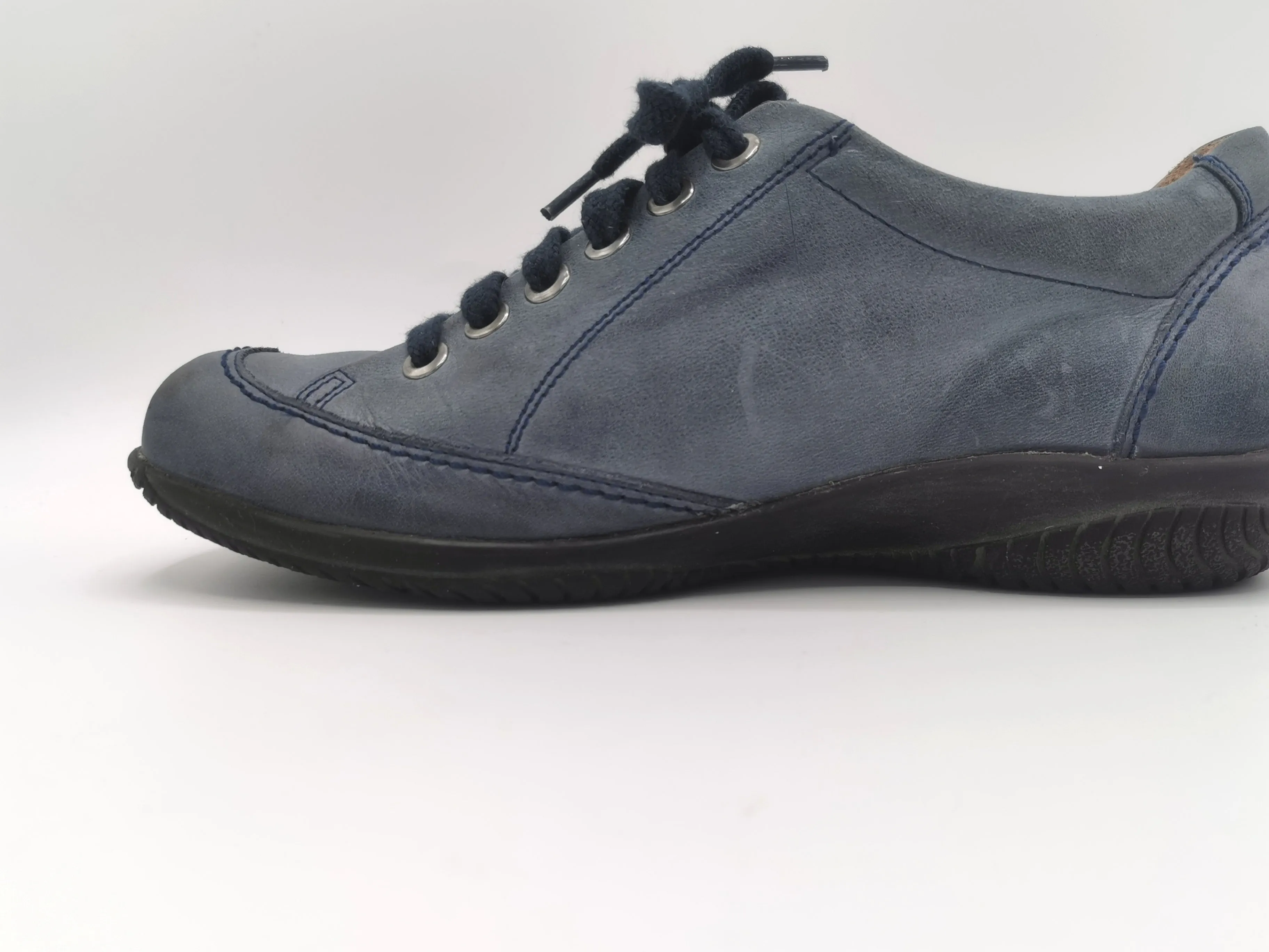 WOMENS SIZE 7.5 US (38) - D. YOU PORTOFINO, Soft Leather Orthotic Friendly Casual Lace Shoes VGUC B60