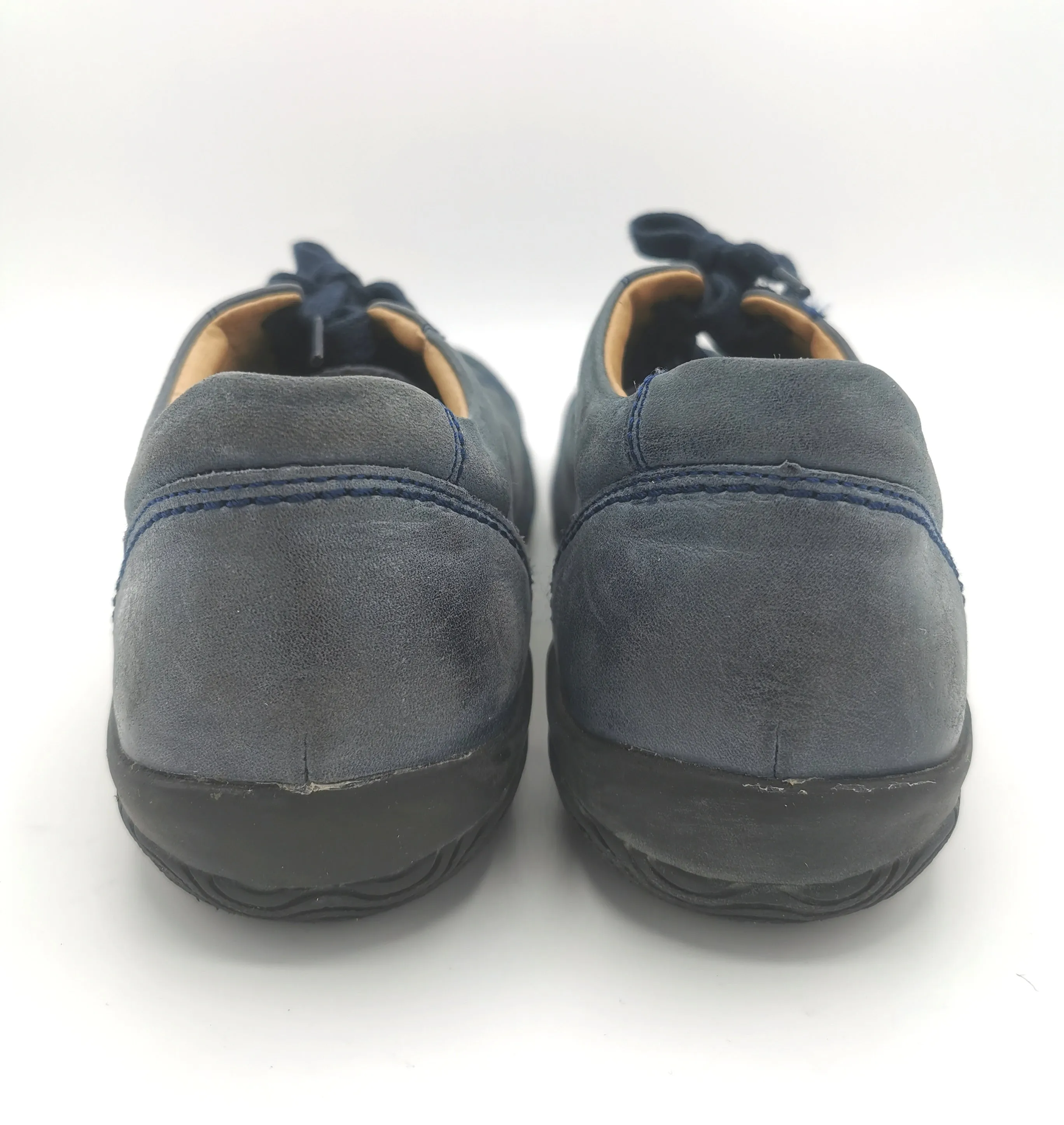 WOMENS SIZE 7.5 US (38) - D. YOU PORTOFINO, Soft Leather Orthotic Friendly Casual Lace Shoes VGUC B60